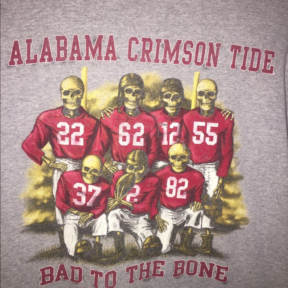 Vintage Alabama Crimson Tide Bad To The Bone XL
